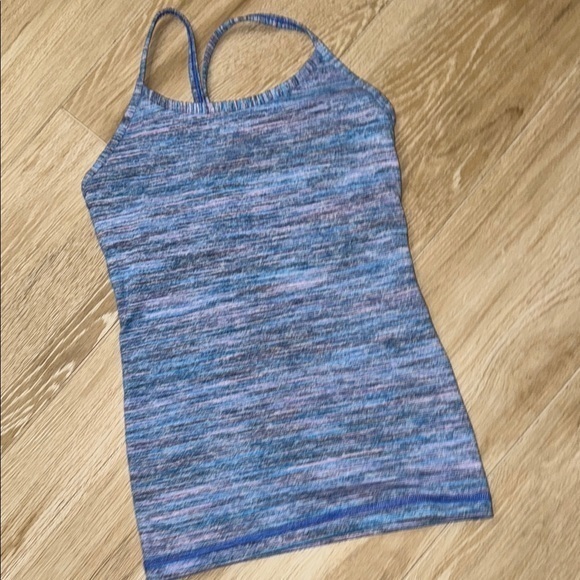 Ivivva Blue Spacedye Tank Girls Size 7 - Picture 1 of 6